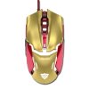 E-Blue Myš IRON MAN ARMOR EMS610, 4000DPI, optická, 6tl., 1 kolečko, drátová USB, zlatá
