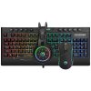 Marvo RGB sada klávesnice CM305, herní, membránová typ černá, drátová (USB), CZ/SK, s herní myší a sluchátky, RGB podsvícená