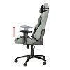 Herní křeslo Red Fighter C3, šedé, odnímatelné polštářky