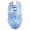 E-Blue Myš Auroza Gaming, 4000DPI, optická, 6tl., 1 kolečko, drátová USB, bílá, herní, e-box