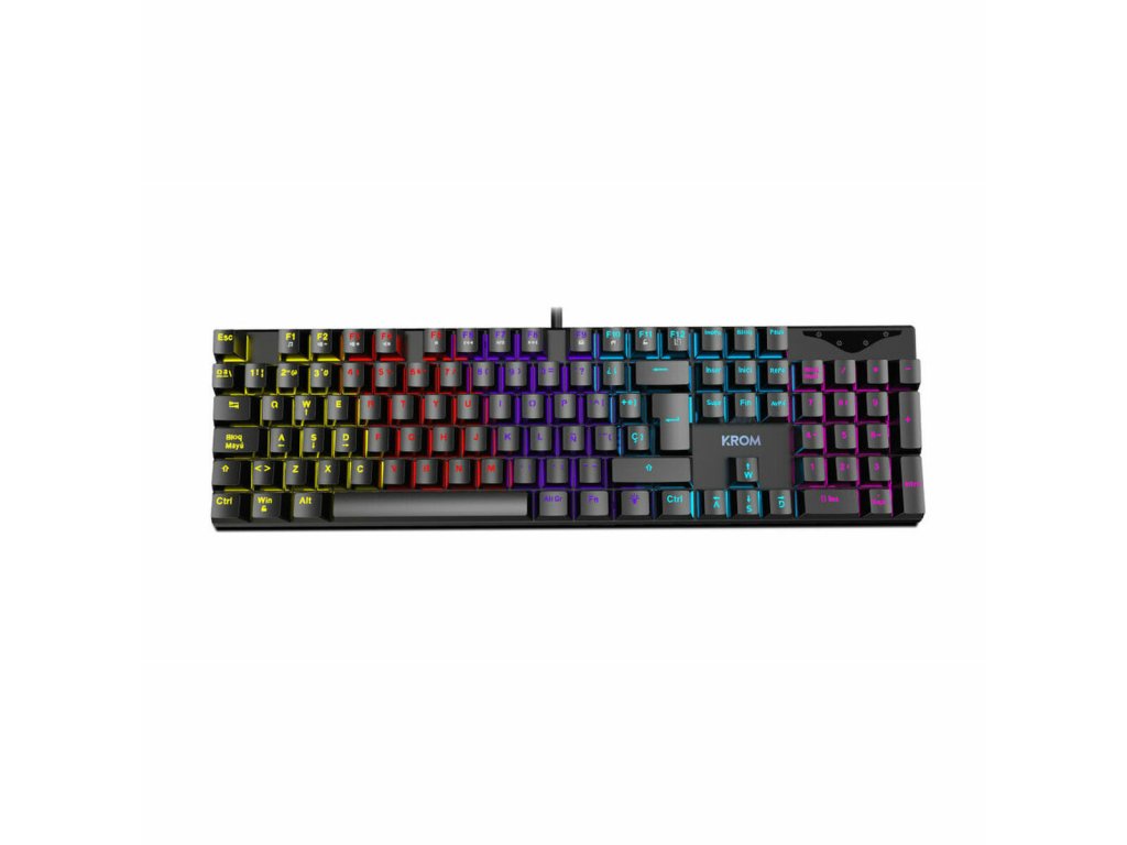 herni klavesnice krom kasic cerny qwerty us 893120