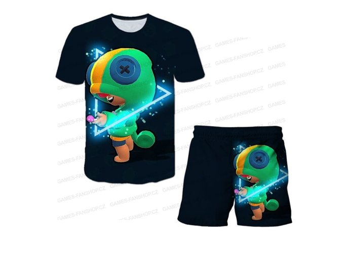Komplet Brawl Stars Leon 3D černý