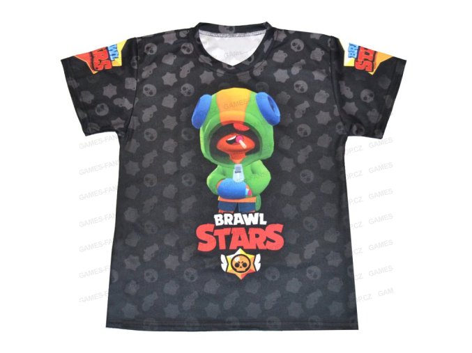 Tričko Brawl Stars Leon tmavé