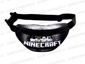 Ledvinka Minecraft černá (Barva jet black)