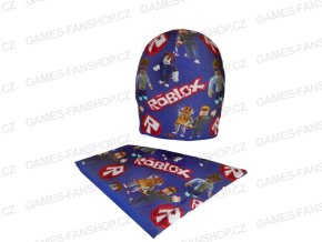 Čepice dětská s nákrčníkem Roblox bavlna