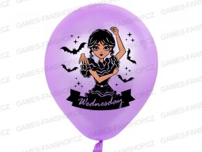 New Wednesday Addams Latex Balloons Set Party Decoration Purple Black Girl Printing Balloon Photographic Props Ornaments.jpg 640x640 (7)