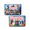 Penál školní 1-patrový 2 chlopně ROBLOX náměstí (Barva azure blue)