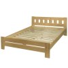Postel dvojlůžko KRISTÝNA s rošty (Rozměry 120x200 cm, Typ Senior - Zvýšená postel o 10 cm)