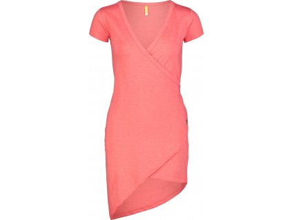 NORDBLANC Růžové dámské elastické šaty LAVE - 42