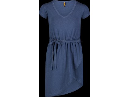 NORDBLANC Modré dámské šaty RIBBON - 36