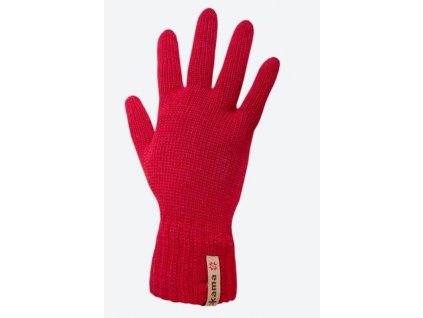 Pletené Merino rukavice Kama R102 104 červená