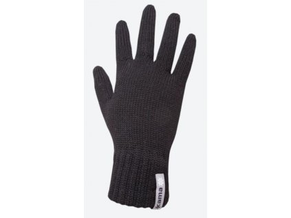 Pletené Merino rukavice Kama R102 110 černá