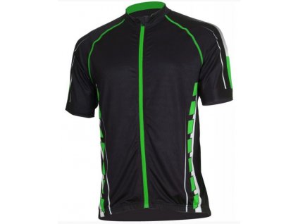 Męska koszulka rowerowa Bizioni MD62 czarno-zielona