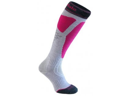 Ponožky Bridgedale Alpine Tour Women's 044 lt. grey/pink