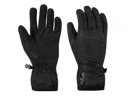 Rukavice Rab Xenon Gloves black/BL (Oblečení S)