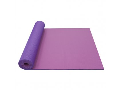 Podložka na jogu YATE yoga mat dvouvrstvá/růžová/fialová