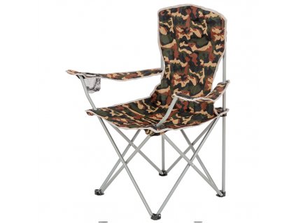 Krzesło składane z podłokietnikami HIGHLANDER MORAY kamuflaż