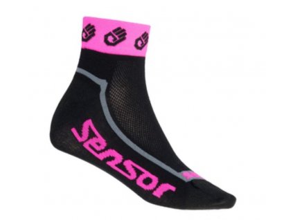 Ponožky Sensor Race Lite ručičky reflexní růžová 17100118