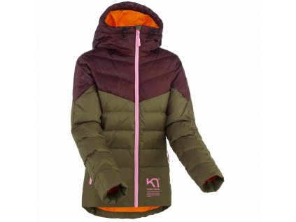 Dámská péřová bunda Kari Traa Tirill Down Jacket zelená 622950-Tweed