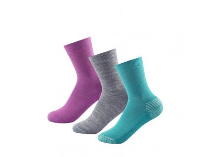 Dětské ponožky Devold Daily Medium Kid Sock 3Pk Girl Mix SC 593 023 A 370A