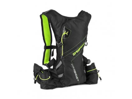 SPOKEY Spokey SPRINTER Sportovní, cyklistický a běžecký voděodolný batoh, 5 l, zeleno-černý