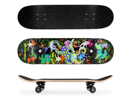 SPOKEY Spokey OLLIE Skateboard 78,7 x 20 cm, ABEC7, se svítícími prvky ve tmě