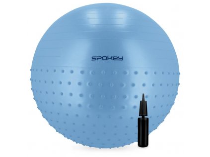 Piłka gimnastyczna masująca SPOKEY Spokey HALF FIT 2w1, 75 cm, niebieska