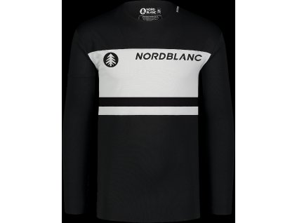 NORDBLANC Czarna męska funkcjonalna koszulka rowerowa SOLITUDE - L