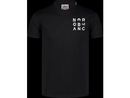 NORDBLANC Černé pánské tričko z organické bavlny COMPANY - S
