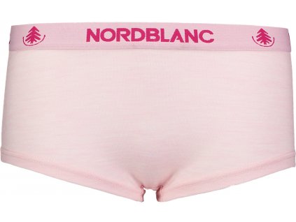 NORDBLANC Růžové dámské termo MERINO šortky CUDDLE - 34