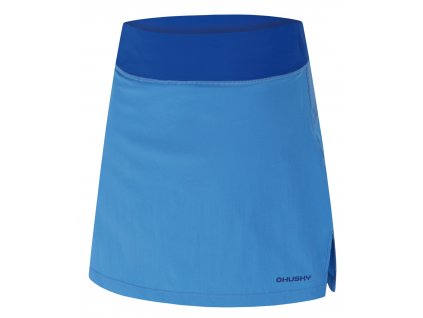HUSKY Damska funkcjonalna spódnica z spodenkami Flamy L niebieska