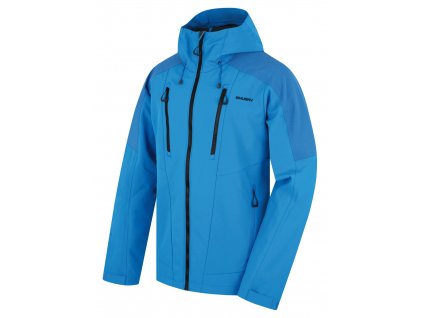 HUSKY Pánská softshell bunda Sevan M neon blue