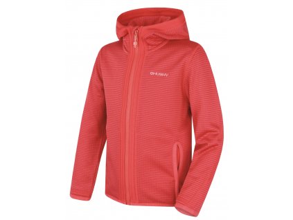 HUSKY Dětská mikina s kapucí Artic Zip K red