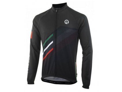 Volnější cyklistický dres Rogelli TEAM 2.0 s dlouhým rukávem, černý 001.971. (Oblečení XXL)