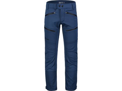 NORDBLANC Modré pánské zateplené softshellové kalhoty ALIVE - L