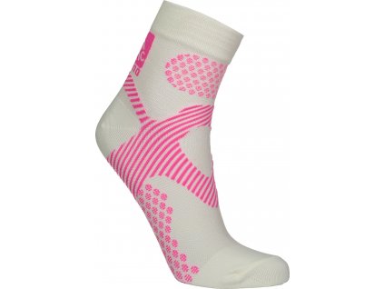 NORDBLANC Bílé kompresní merino ponožky FERVOUR - 34-36