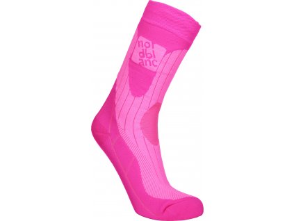NORDBLANC Růžové kompresní sportovní ponožky DERIVE - 34-36