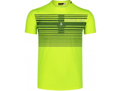 NORDBLANC Žluté pánské fitness tričko GRADIANT - XXL