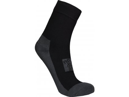 NORDBLANC Černé kompresní turistické ponožky IMPACT - 34-36