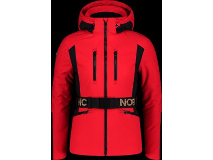NORDBLANC Červená dámská softshellová lyžařská bunda HEROINE - 34