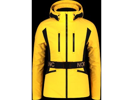 NORDBLANC Žlutá dámská softshellová lyžařská bunda HEROINE - 34
