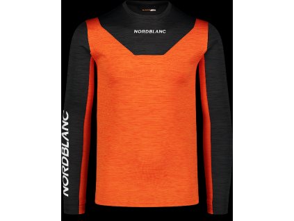 NORDBLANC Oranžové pánské funkční triko OVERHEAD - XL