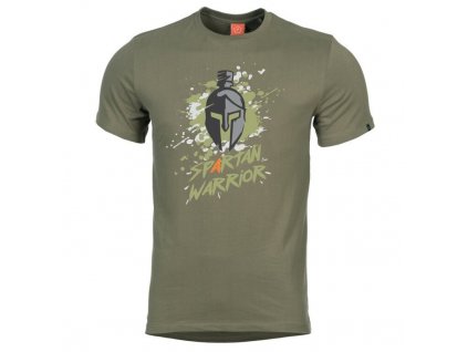 T-shirt męski PENTAGON® Spartan Warrior zielony