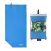 SPOKEY Spokey SIROCCO L Rychleschnoucí ručník s odnímatelnou sponou, modrý, 50 x 120 cm