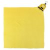 SPOKEY Spokey NEMO Ręcznik szybkoschnący 40x40 cm, żółto-zielony z karabińczykiem