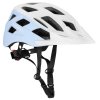 SPOKEY Spokey POINTER Kask rowerowy z migaczem LED, 58-61 cm, biało-niebieski