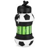SPOKEY Spokey CORT Skládací silikonová láhev, 520 ml, fotbalový míč