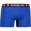 NORDBLANC Modré pánské bavlněné boxerky FIERY - S