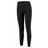 Dámské zateplené běžecké kalhoty Rogelli Enjoy černo-šedo-růžové ROG351108