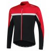 Pánský hřejivý cyklistický dres Rogelli Course černo-červeno-bílý ROG351005 (Oblečení L)